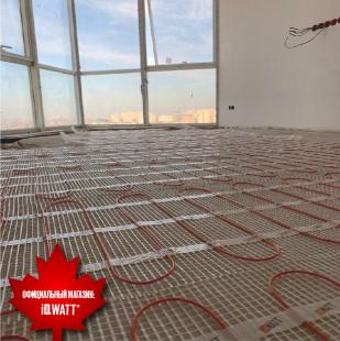 Тонкий самоклеящийся греющий мат IQ FLOOR MAT 150 Вт/м.кв - 8,0м²